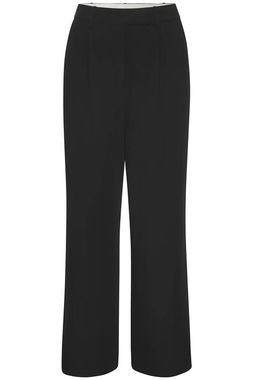 LASCANA Bukser med fals  sort