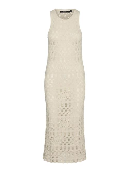 VERO MODA Strikkjole  lysebeige