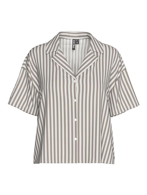 PIECES Bluse 'PCNya'  stone / hvid