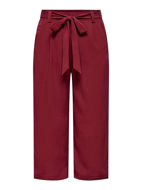 ONLY Bukser med lægfolder 'ONLNova'  vinrød