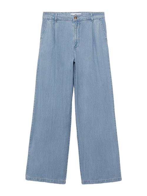 MANGO Jeans med lægfolder 'CRETA'  blue denim