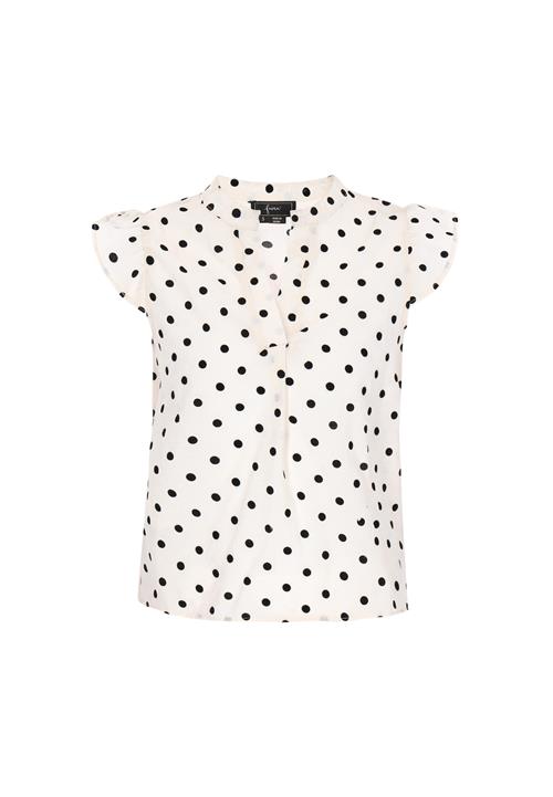 faina Bluse 'Fashion Look'  creme / sort