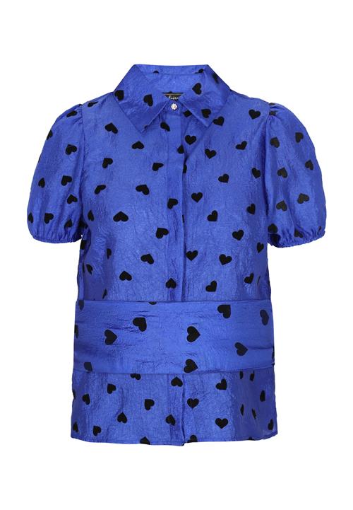 faina Bluse 'Fashion Look'  blå / sort