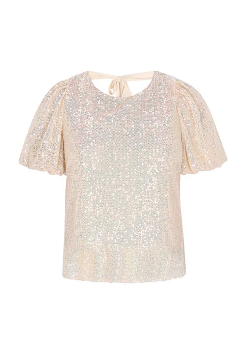 faina Bluse 'Fashion Look'  beige / sølv