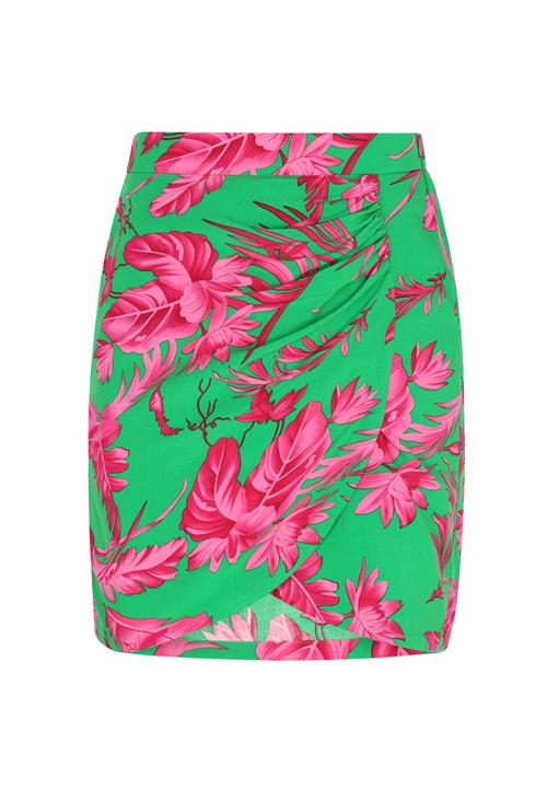 IZIA Nederdel 'Back To School'  grøn / pink