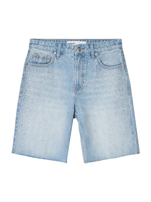 Bershka Jeans  lyseblå / transparent