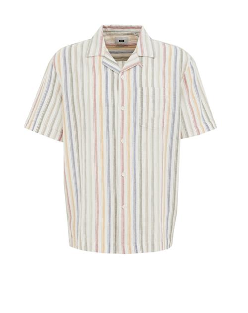 WE Fashion Skjorte  blå / gul / grøn / hvid