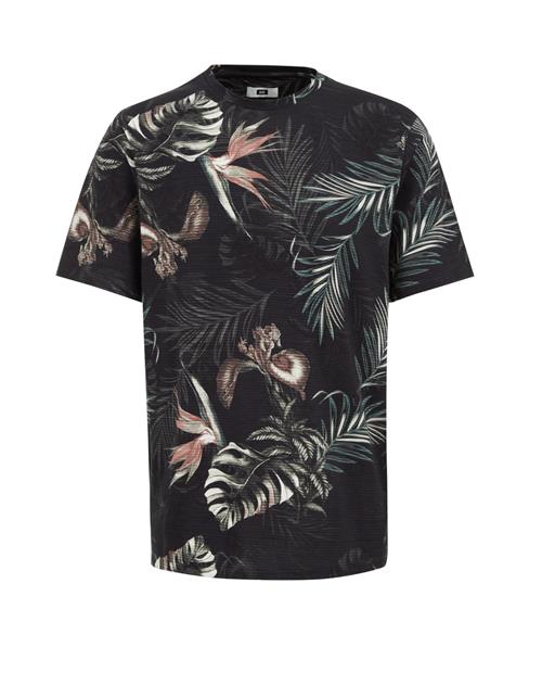 WE Fashion Bluser & t-shirts  smaragd / mandarin / sort / hvid