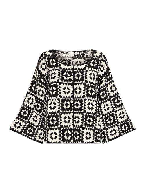 ICHI Cardigan 'Bandie'  beige / sort