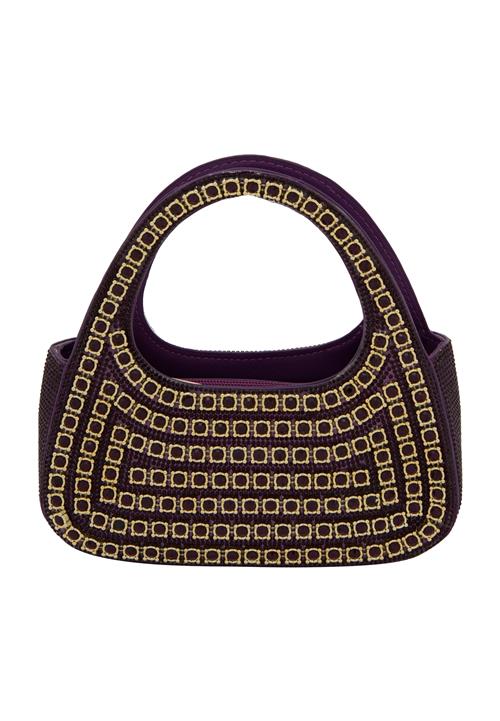 faina Håndtaske  guld / brombær