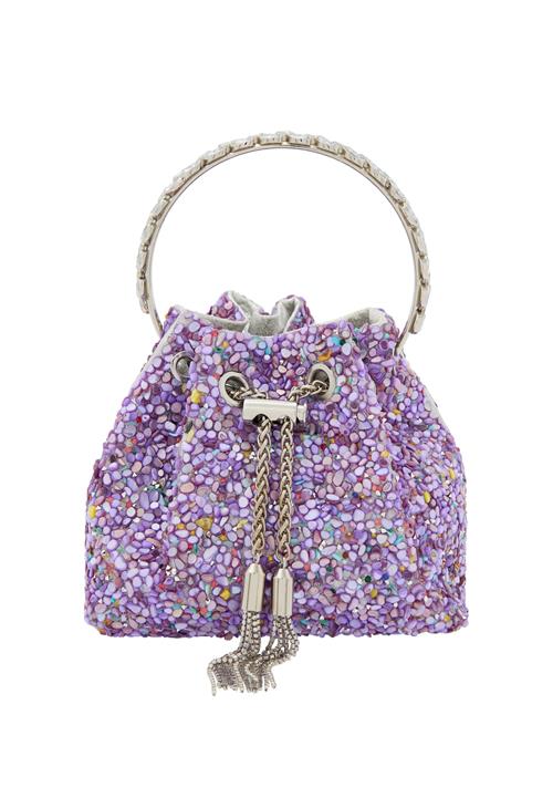 faina Posetaske  sennep / lavendel / pastellilla / lyselilla