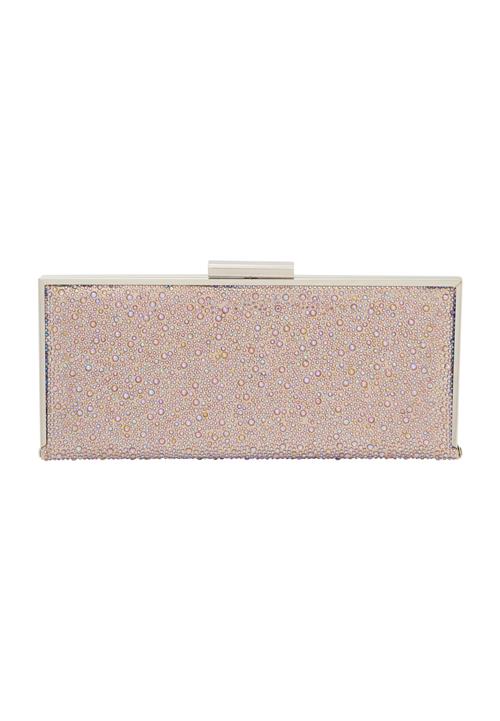 faina Clutch  champagne / himmelblå / guld
