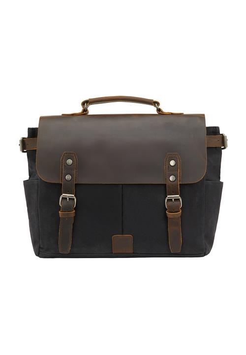 DreiMaster Vintage Messenger  mørkebrun / sort