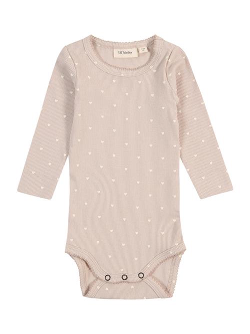 Lil'Atelier Sparkedragt/Body 'NBFGago'  beige / hvid