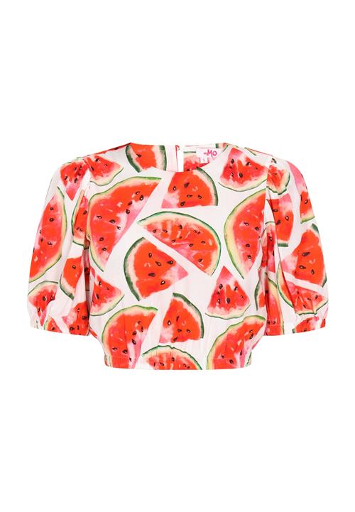 MYMO Bluse  grøn / gammelrosa / knaldrød / offwhite