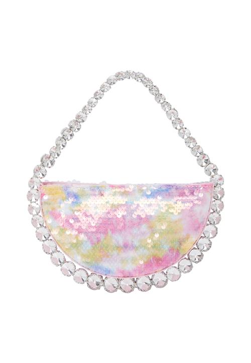 myMo at night Clutch  lyseblå / lysegrøn / fuchsia / sølv