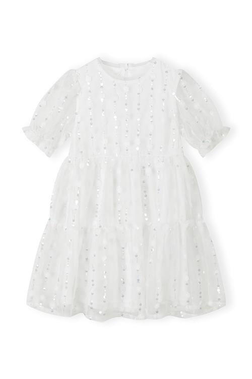 MINOTI Kjole  sølv / hvid