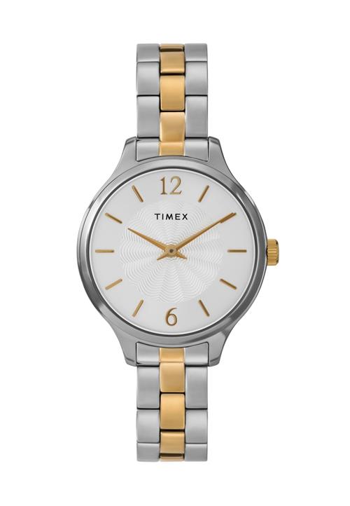 TIMEX Analogt ur 'Peyton'  gul / sølv