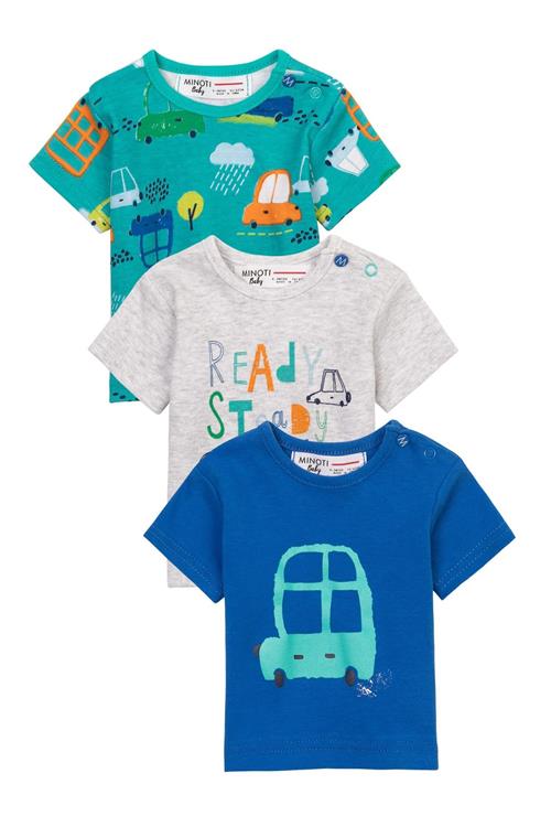 MINOTI Shirts  turkis / mørkeblå / grå / neonorange