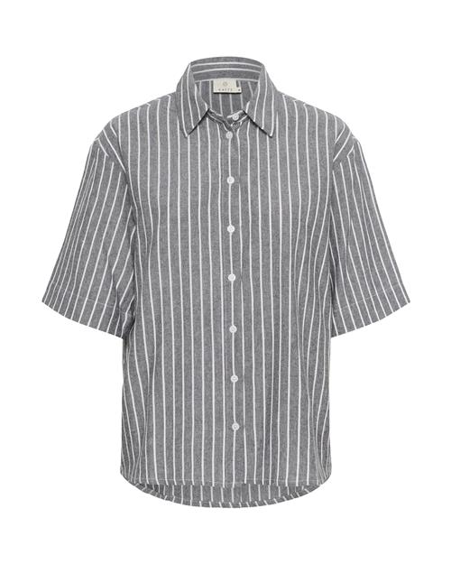 Kaffe Bluse 'KAMalena'  sort-meleret / hvid