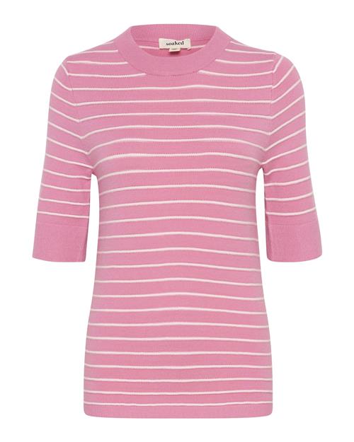 SOAKED IN LUXURY Pullover 'SLSpina'  pink / hvid