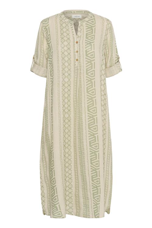 Cream Blusekjole 'Bellis'  lysebeige / pastelgrøn