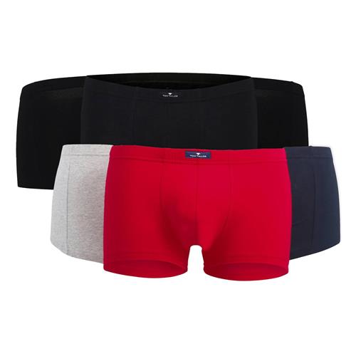 TOM TAILOR Boksershorts  marin / lysegrå / knaldrød / sort