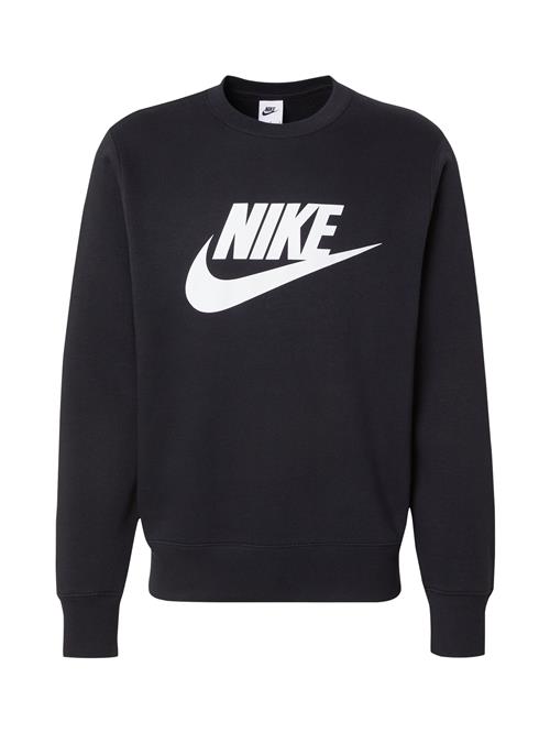 Nike Sportswear Sweatshirt 'CLUB'  sort / hvid