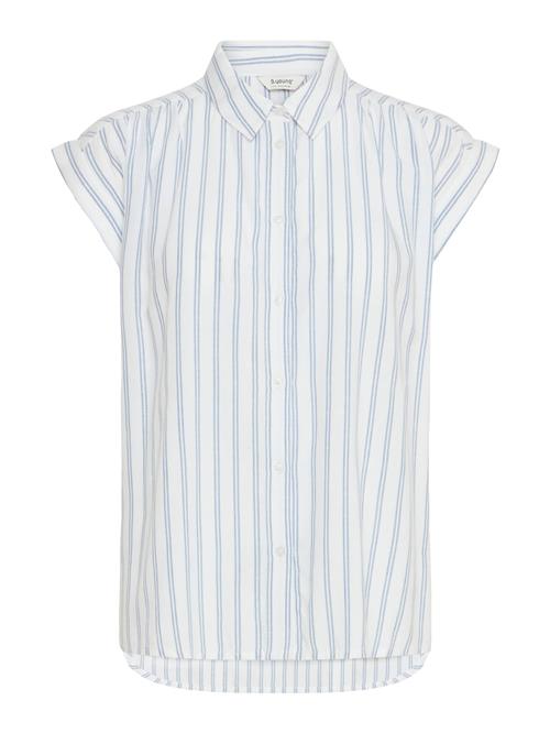 b.young Bluse 'Frigg'  lyseblå / hvid