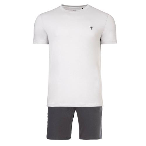 JOOP! Pyjamas kort  grå / hvid