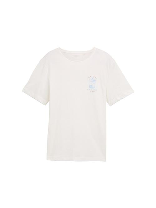 TOM TAILOR Bluser & t-shirts  lyseblå / rød / offwhite