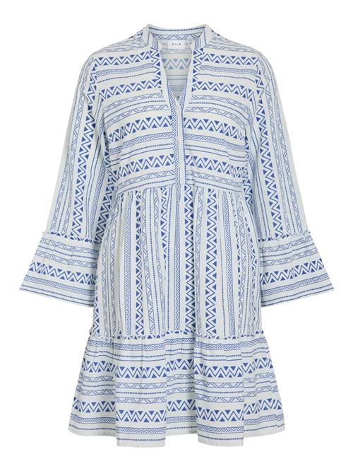 VILA Kjole 'VIEtna'  koboltblåt / hvid