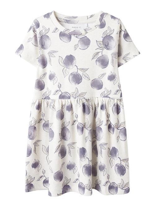 NAME IT Kjole  creme / violetblå