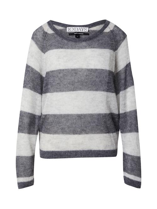 10Days Pullover  mørkegrå / hvid