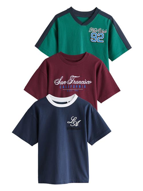 Next Shirts  navy / smaragd / vinrød / hvid