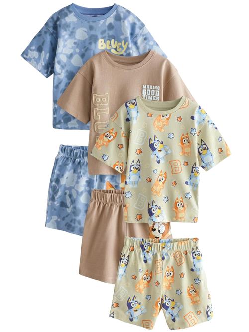 Next Nattøj  mørkebeige / blå / pastelgrøn / orange