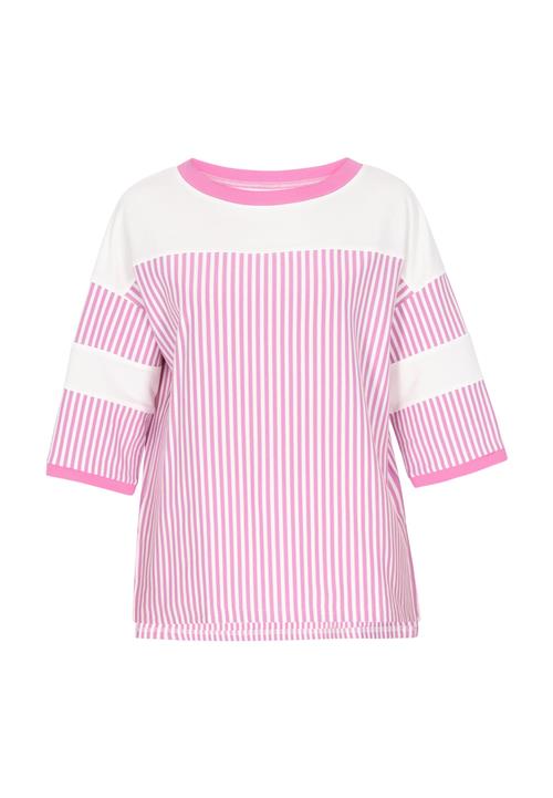 Usha Shirts 'Fashion Look'  pink / hvid