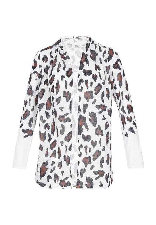 faina Cardigan  brun / sort / hvid