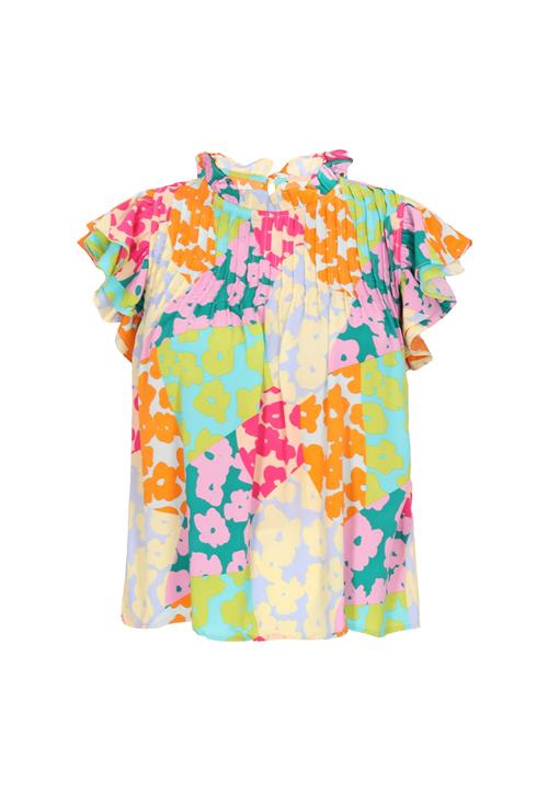 usha FESTIVAL Bluse 'Fashion Look'  pastelgul / petroleum / orange / lyserød