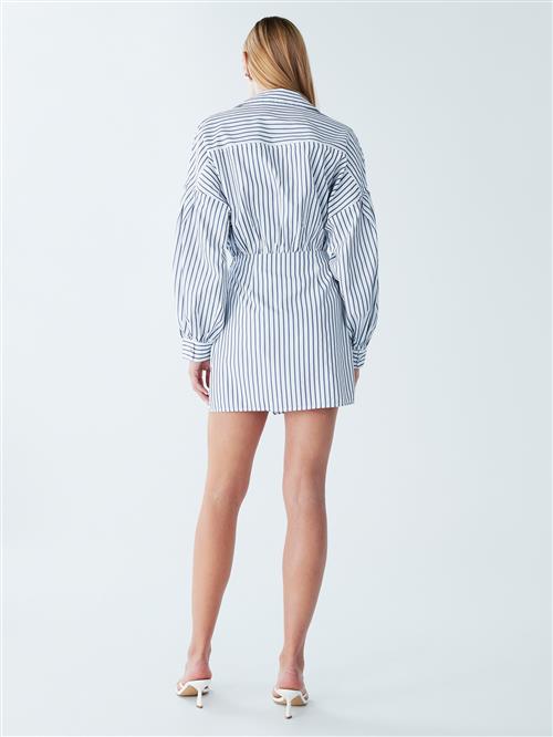 BWLDR Blusekjole 'EVA'  marin / hvid