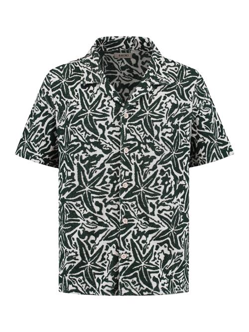 Shiwi Skjorte 'Ted Starfish'  mørkegrøn / hvid