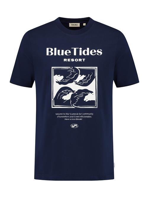 Shiwi Bluser & t-shirts 'Liam Blue Tides'  navy / hvid