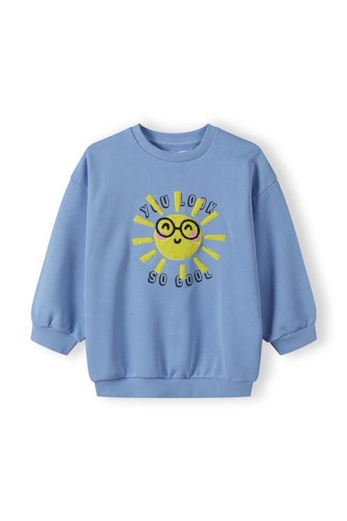 MINOTI Sweatshirt  lyseblå / gul / sort