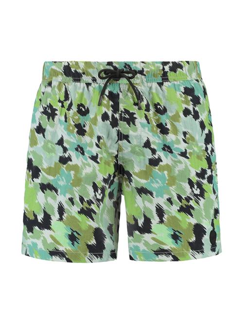 Shiwi Badeshorts 'Nick'  oliven / smaragd / kiwi / sort