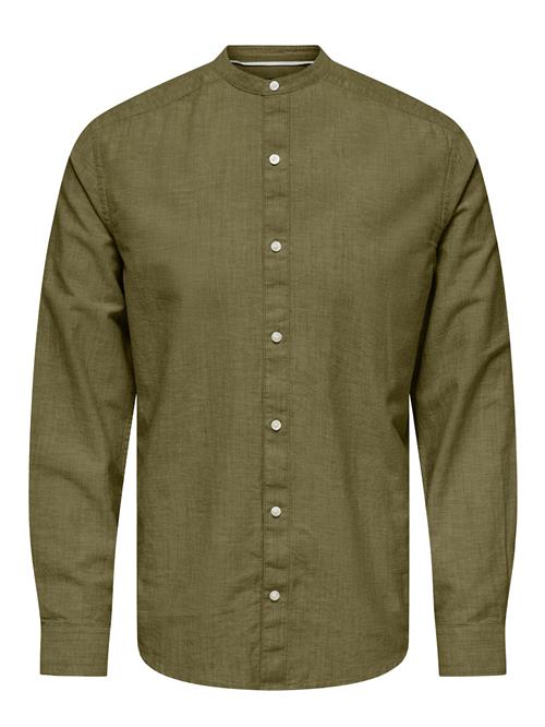 Only & Sons Skjorte 'Cantley'  mørkegrøn