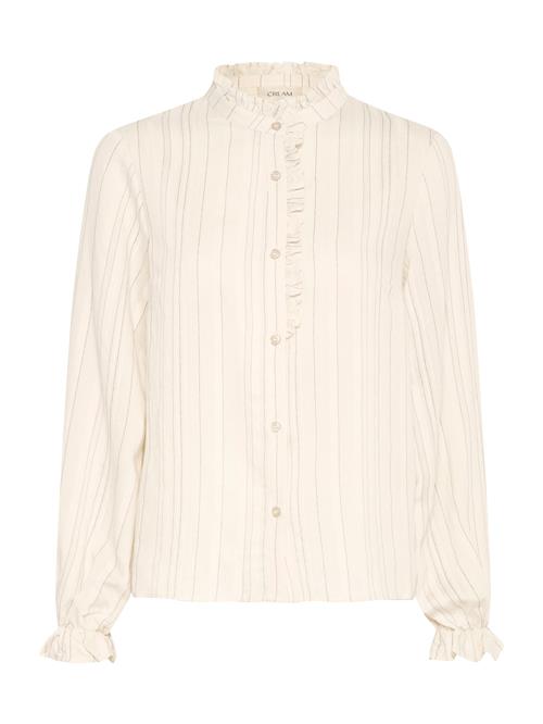 Cream Bluse 'CRVenea Joa'  lysebeige / mørkebrun