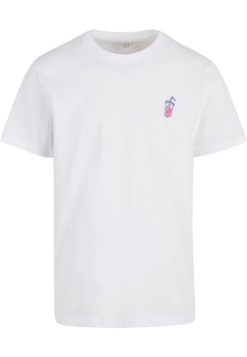 Mister Tee Bluser & t-shirts 'Good Vibes Drink'  lavendel / mørk pink / hvid