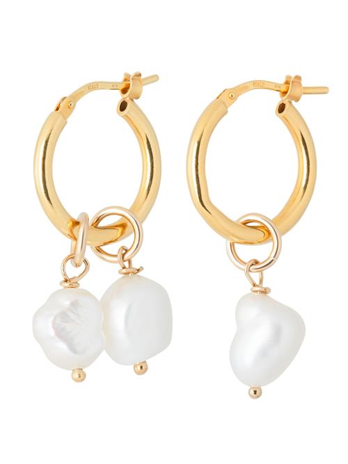 ROMANTICO ROMANTICO Øreringe 'Julie Nathi'  guld / hvid