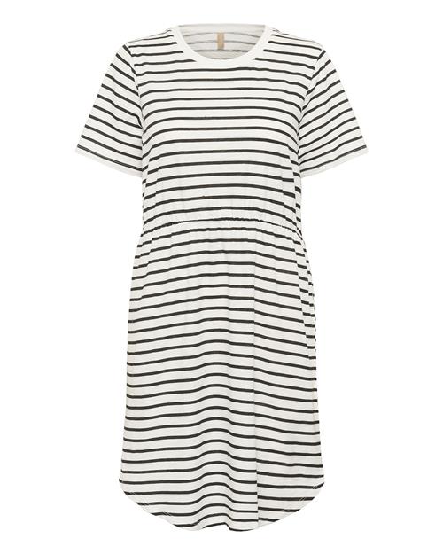 CULTURE Kjole 'Marlie Biana'  sort / hvid