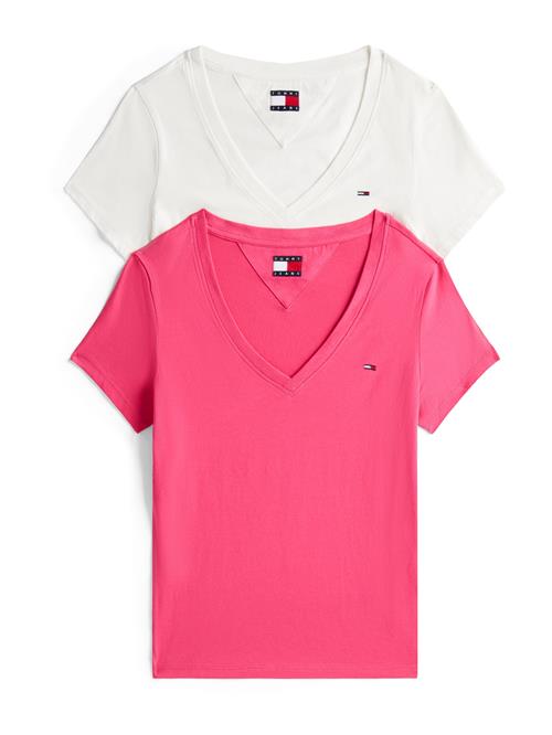 Tommy Jeans Shirts  lys pink / hvid